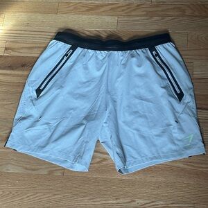 Rare New Apex Performance Tech Shorts Light Grey Men’s Size M Gymshark